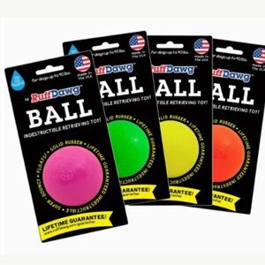 RUFF DAWG INDESTRUCTIBLE BALL TOUGH DOG CHEW TOY MEDIUM